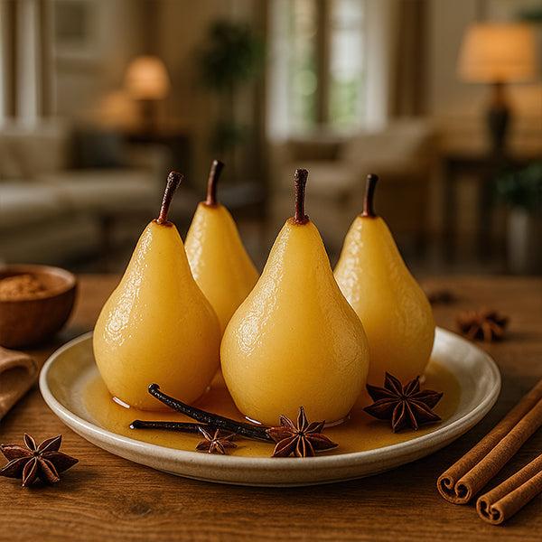 Birnen in Vanillesirup vakuumieren – ein einfaches Dessert mit intensivem Aroma