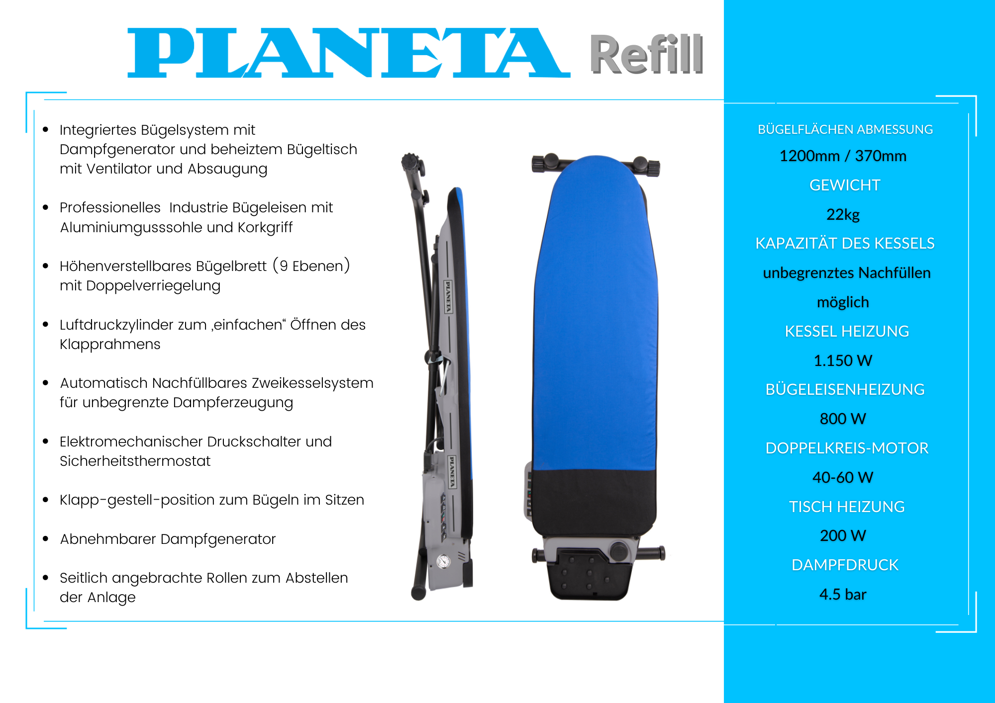 Bügelsystem Refill G3 – Dampfstation mit 10 Jahren Kesselgarantie 2