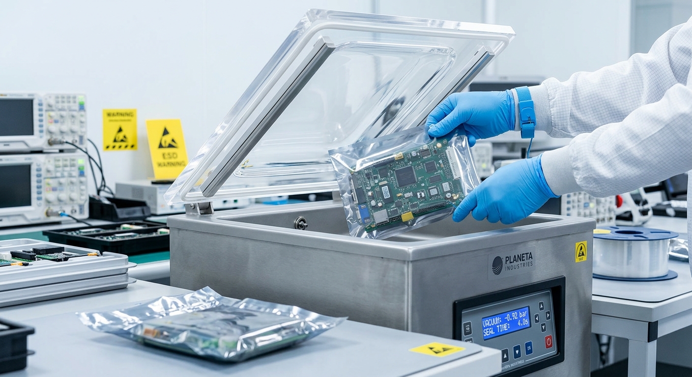 Vakuumverpackungsmaschinen in der Elektronik
